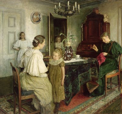 La Familia del Artista, 1895 de Viggo Johansen